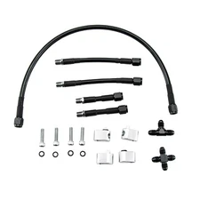4-Corner Coolant Steam Port Crossover Hose Kit For LS1 LS3 4.8 5.3 5.7 6.0 6.2