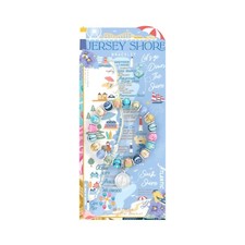 NEW JILZARAH Handmade Clay Beads STATE DESTINATION JERSEY SHORE 8mm Bracelet