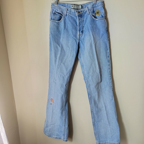 American Eagle Patchwork Bootcut Button 