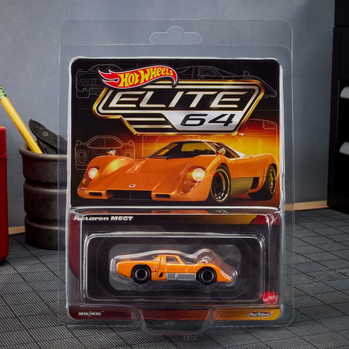 Hot Wheels Collectors Elite 64 McLaren M6GT - Orange | eBay