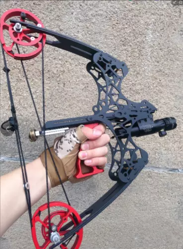 45lbs Mini Compound 18" Bogen Dual-Use Stahlkugelpfeile Bogenschießen Angeln Jagd - Bild 12 von 18