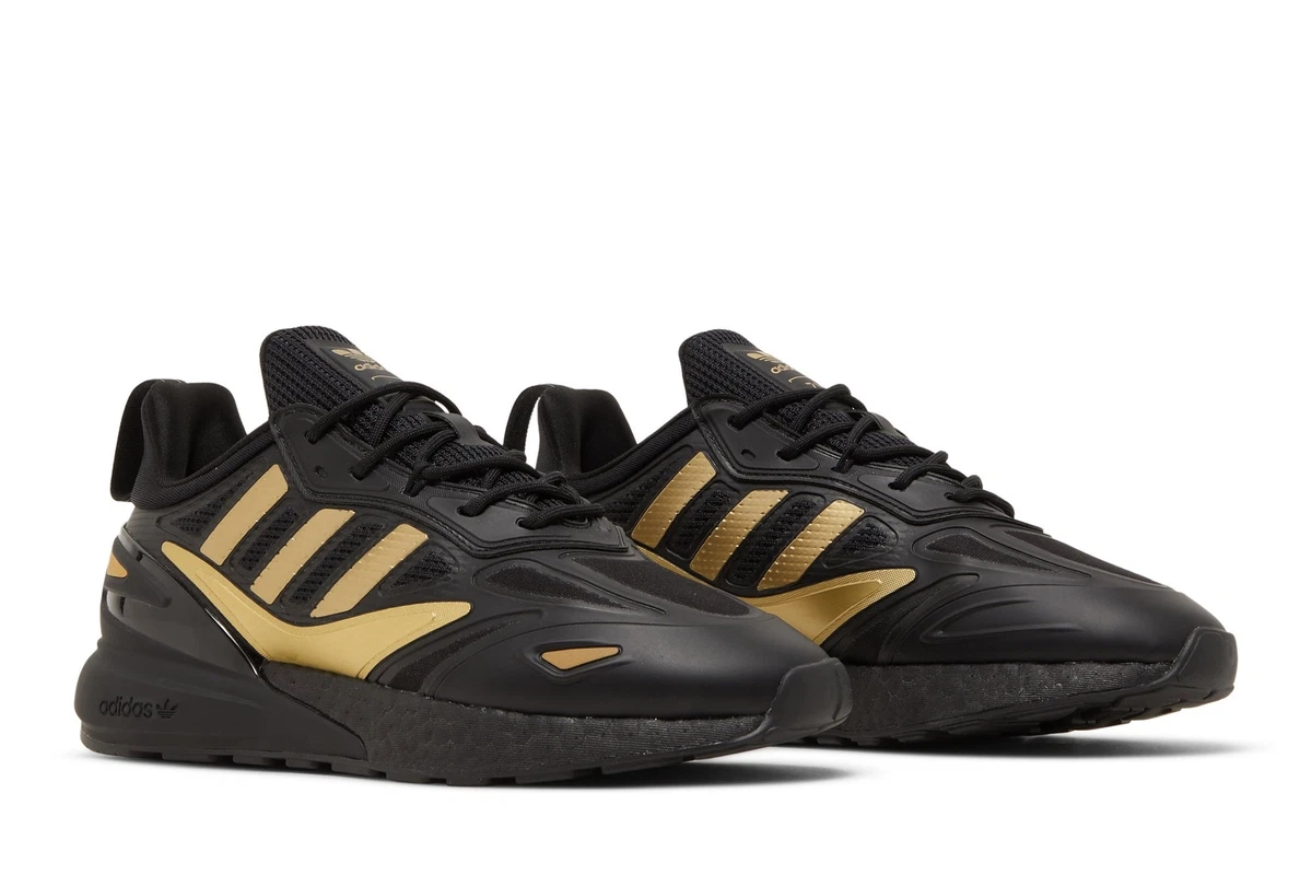 Las mejores ofertas en Adidas ZX 2K Boost Black Gold Metallic | eBay