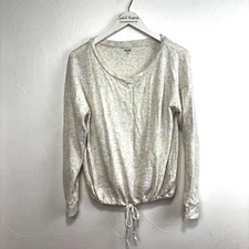 A New Approach Shirt Pullover Long Sleeve Colorful Cinch Waist Casual Womens L