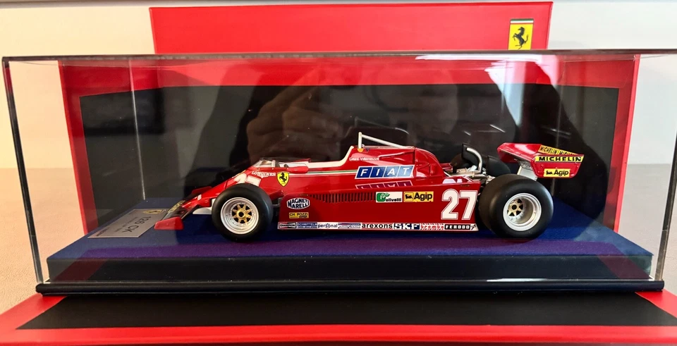 Looksmart 1/18 Ferrari 126CK turbo F1 GP Monaco 1981 -  #27 G. Villeneuve - Immagine 3 di 4