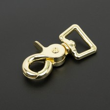25 - Country Brook Design 3/4 Inch Brass Plated Trigger Swivel Snap Hooks