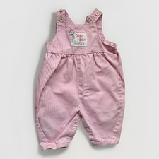 Vintage Health-Tex 18M Pink Stripe Bubble Romper Made USA Cottagecore