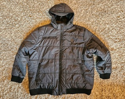 Blend Winterjacke Anthrazit Herren 5XL Plussize abnehmbare Kapuze