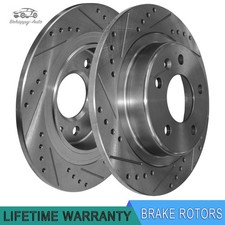 Rear Drilled Disc Brake Rotors for Buick LaCrosse Chevy Equinox Malibu Terrain