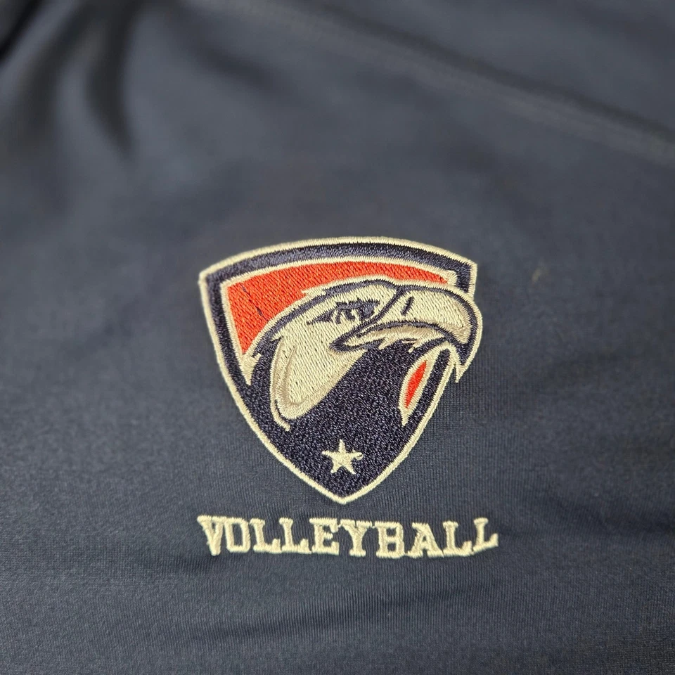 Pullover Nike Dri Fit Voleibol Cuarto Cremallera Manga Larga Para Mujer L Azul Marino Foto 4 de 4