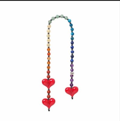 String Ting Bag Charm - Heart Colorful