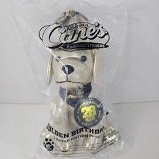 Raising Cane's Puppy Plush Golden 28th Birthday Limited Edition Stuffed Animal