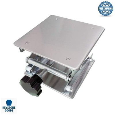8x8 Stainless Steel Lab Goldilift Scissor Stand with Adjustable Height, Suppo...