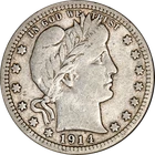 1914-D Barber Quarter