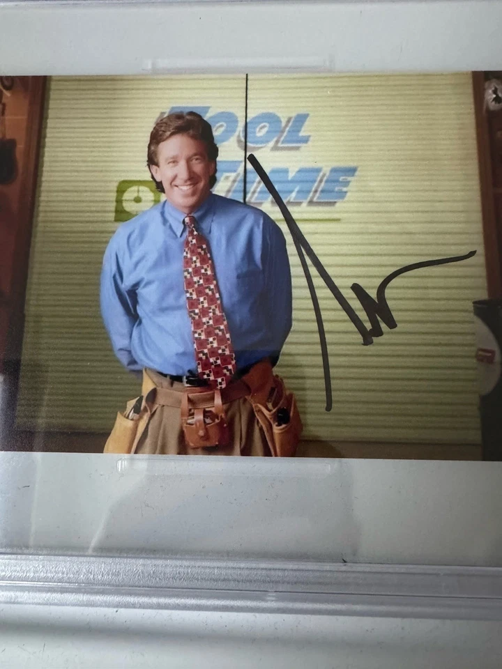 Foto autografiada firmada por Tim Allen 4x6 certificado de autenticidad PSA MEJORAS PARA EL HOGAR Foto 2 de 3