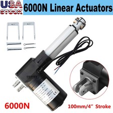 12V Linear Actuator 4" Stroke 6000N 1320lbs Electric Motor for Medical Auto Lift