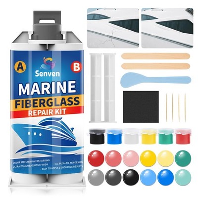 Marine Fiberglass Boat Repair Kit White Resin Gel Coat Repair Kit for Boats