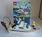 Vintage LEGO Town Set 4011 Cabin Cruiser Boat Fishing Complete with Instructions