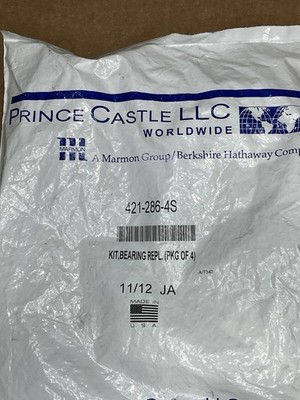 Prince Castle LLC 421-286-4S   KIT BEARING REPL. (PKG OF 4)