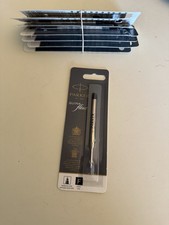 Parker QuinkFlow Black Fine Point Ballpoint Pen Refill OEM Genuine Ink Cartridge