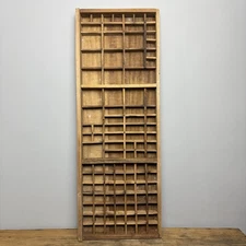 Vintage Wooden Printers Tray - Rustic Wooden Salvage - Wall Decor - #05