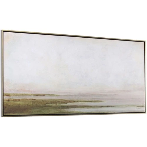 Uttermost 32485 Hazy Lake Wall Accent White and Gray and Green and Brown - Picture 2 of 5