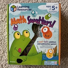 Learning Resources Math Swatters Addition  Subtraction Game - 99 Pieces, Age 5 