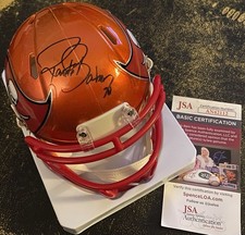 Ronde Barber Autograph/Signed Tampa Bay Buccaneers Mini Helmet - JSA COA
