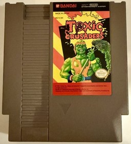 Toxic Crusaders Bandai Nintendo NES Game 1992 Working *RARE!