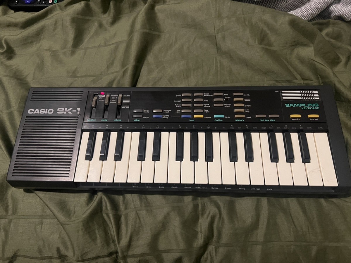 Casio SK-1 Portable LoFi Sampling Keyboard 1980's Restored and