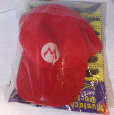 Kids Pretend Make Believe Mario Luigi Dress up Halloween Costume Hats Mustaches