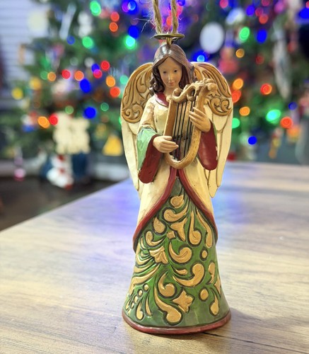 Enesco Jim Shore Heartwood Creek Figurine d'ange de Pâques tenant des