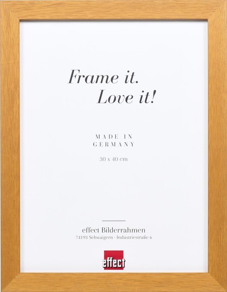 Effect Holz-Bilderrahmen Profil 52 Eichefarben 50X65 Cm Kunstglas-image