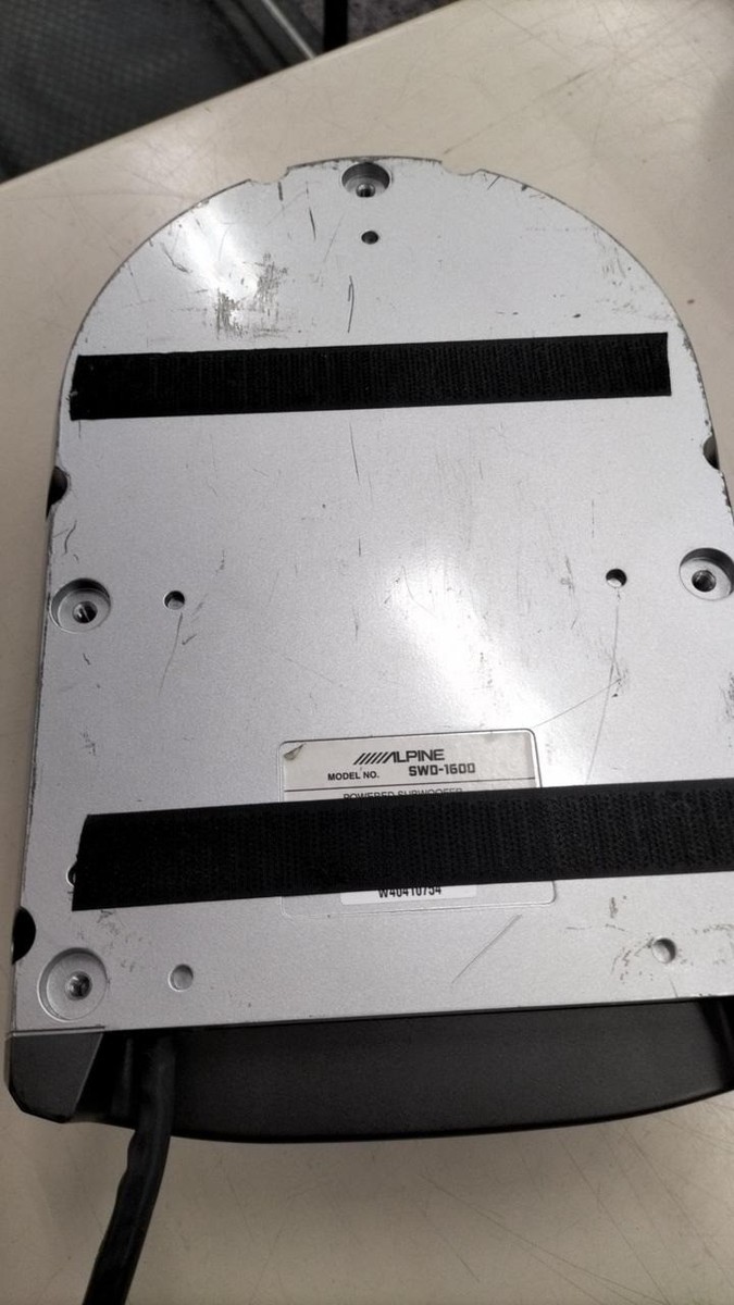 Alpine SWD-1600 Powered Subwoofer Sub Woofer Car Audio Used | eBay