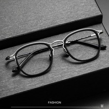 Japanese Pure Titanium Eyeglass Frames Women Spectacles Men Acetate Glasses