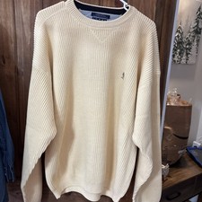 Vintage Tommy Hilfiger Men's Large Heavy Knit Sweater.