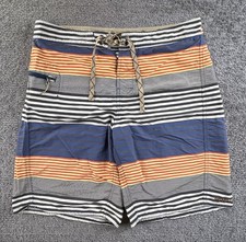 Patagonia Board Shorts Men  s Wavefarer Hydropeak 21  Striped 86630 Sz 34 Multi