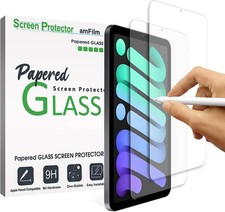 2-Pack PAPERed Glass Screen Protector for iPad mini 7 2024/iPad Mini 6, 9H Tempe