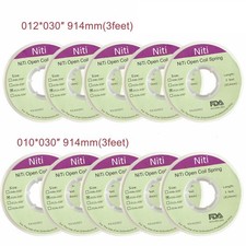 Dental Orthodontic Niti Open Coil Springs 914mm Dia.010/012 inch 010/012 030  