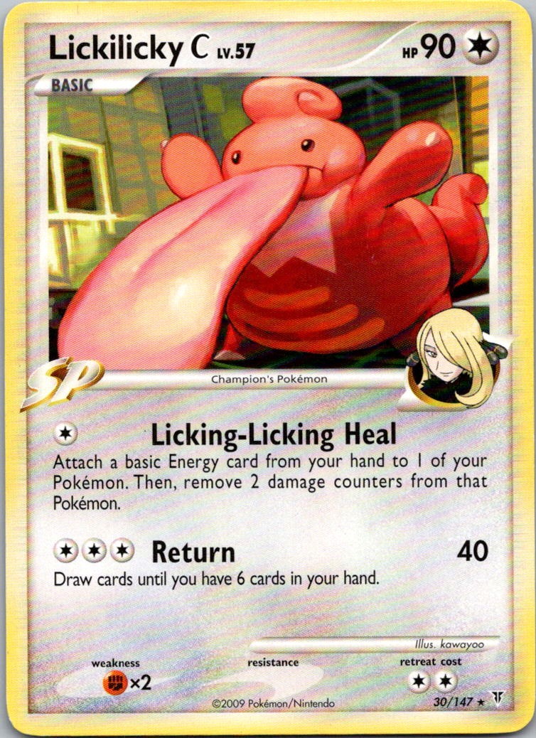2009 Platinum - Supreme Victors Lickilicky C Basic/Rare #30