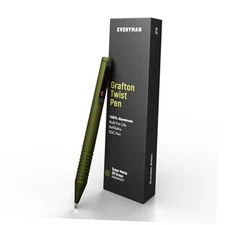  Super Matte Grafton Pen, Pocket-Size Writing Utensil, OD Green Mini Twist