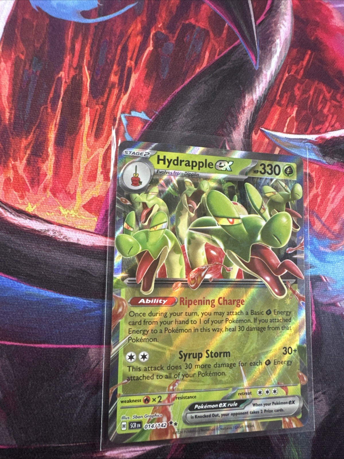 Pokémon Hydrapple EX TCG Card #014/142 Sv07: Stellar Crown
