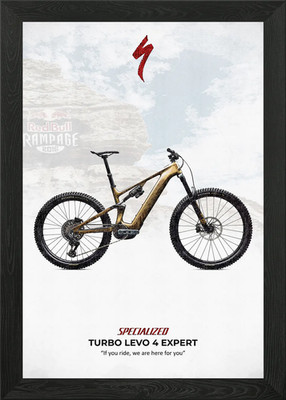 Specialized Turbo Levo 4 Expert Bik gerahmtes Wandbild Poster Leinwanddruck Bild