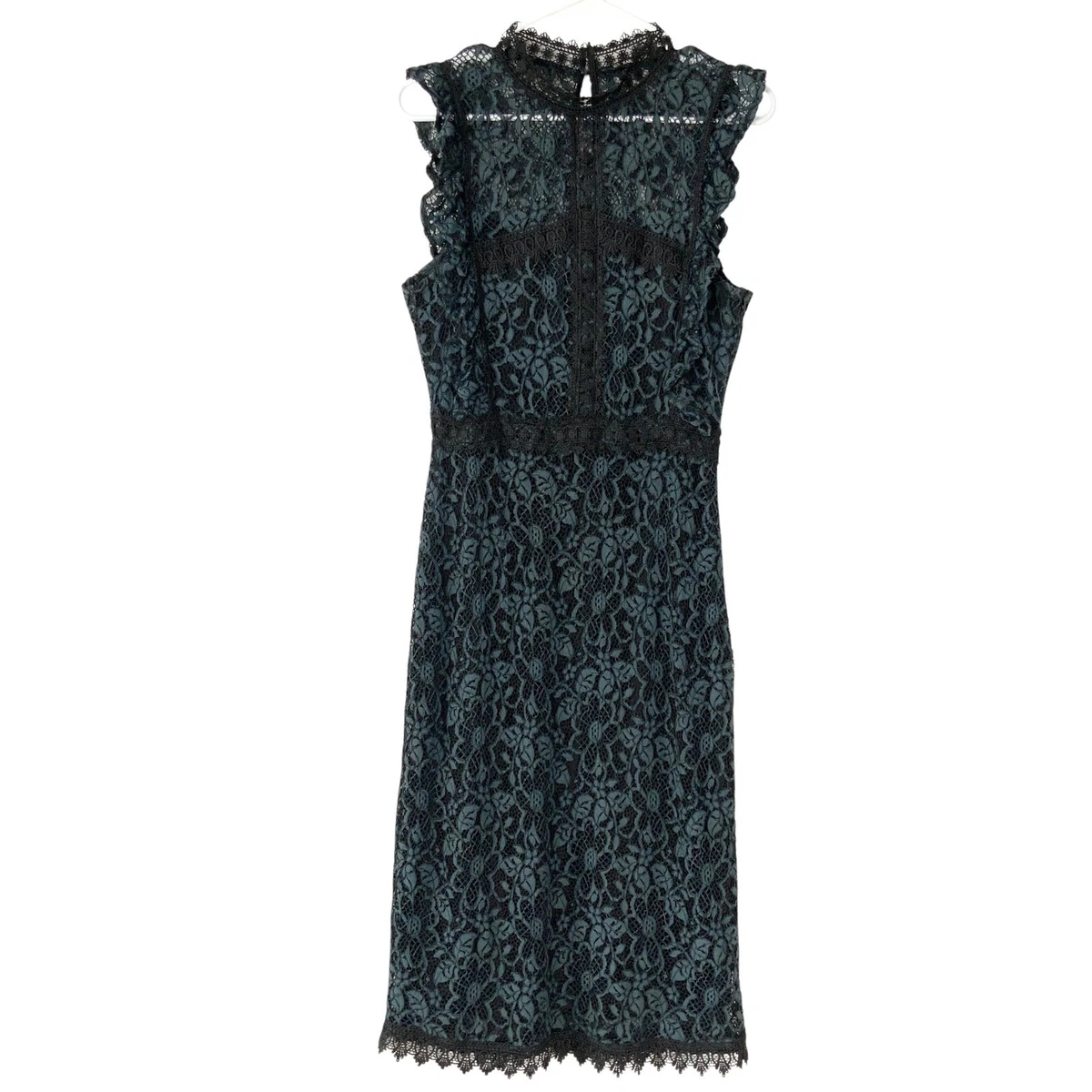 zara navy blue lace dress MINI DRESS WITH LACE DETAIL - Navy blue