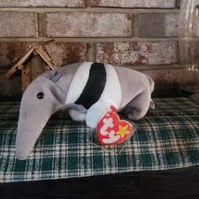Ty Beanie Babies Ants the Anteater P.E. Pellets Retired Hang Tag 1998
