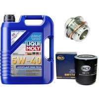 MotoröL Filter Set 5W-40 5 Liter + ÖLablassschraube FüR Audi A6 A8 80 Coupe 2.6