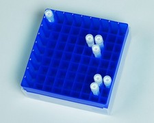 SP Bel-Art 81-Place Plastic Freezer Storage Boxes, BLUE, Pack of 5 (F18852-0012)