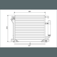 Valeo 822587 Kondensator, Klimaanlage