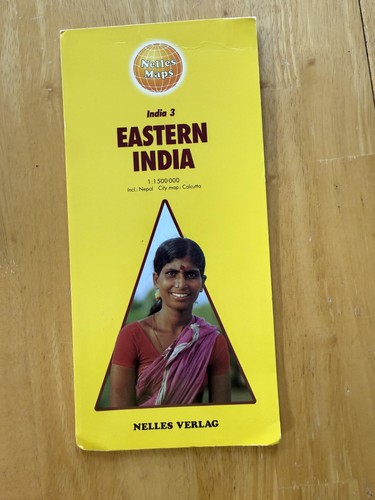 Vintage Nelles Eastern India Nepal Road Map Travel Guide Folded Brochure Germany