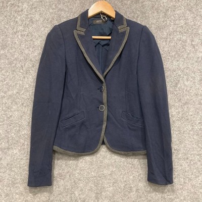 Esprit Jacket Womens Size 6 Navy Blue Blazer Collared Business Button 40720