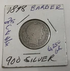 Lot of (5) Barber Quarters. 1903 D,1915 1915 D, 1898,1914 D Nice